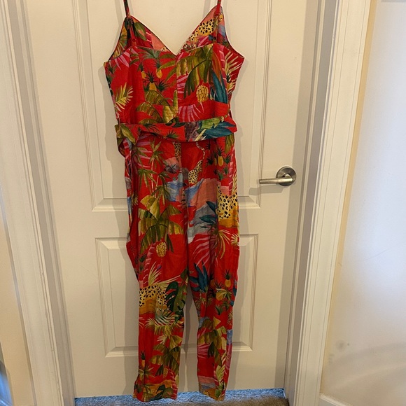 Farm Rio Tropical Print Jumpsuit - Picture 7 of 9